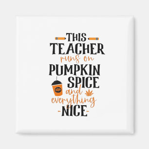 Imán Este Profesor Corre Sobre Las Especias De Calabaza