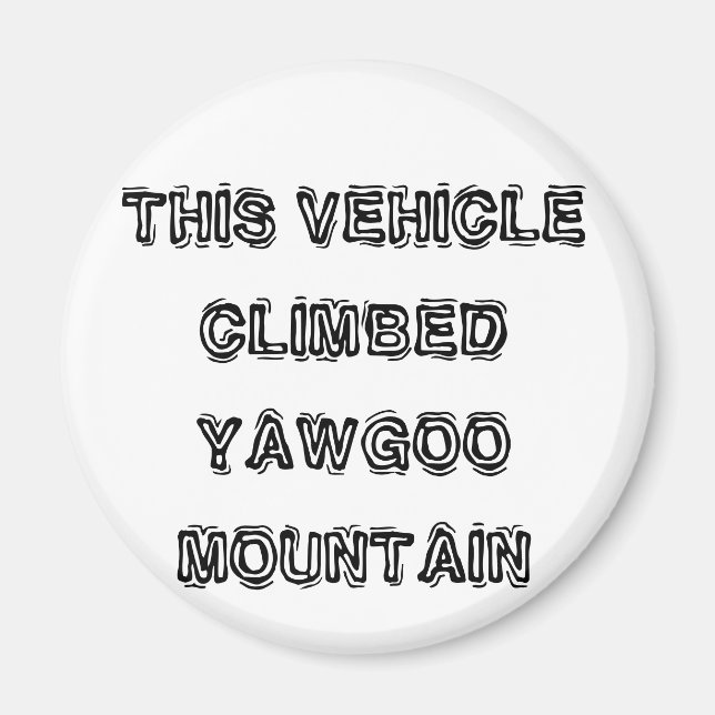 IMÁN ESTE VEHICLECLIMBEDYAWGOO MONTAÑA (Frente)