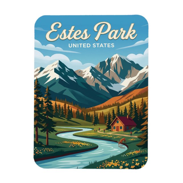 Imán Estes Park Colorado (Vertical)