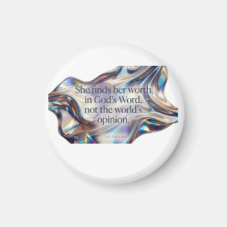 Imán Estética Linda; Valor En La Palabra De Dios Regalo