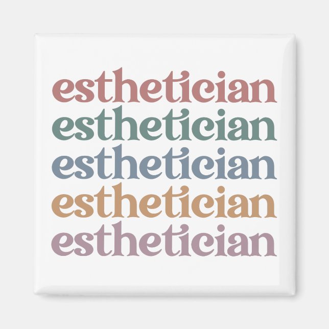 Imán Esteticista Cosmetólogo Artista de maquillaje de B (Frente)