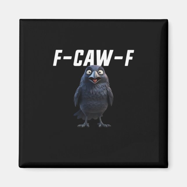 Imán Estilo creativo de equipo divertido del cuervo F C (Frente)