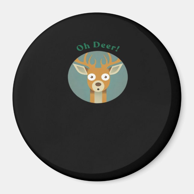 Imán Estilo creativo Oh Deer  (Frente)
