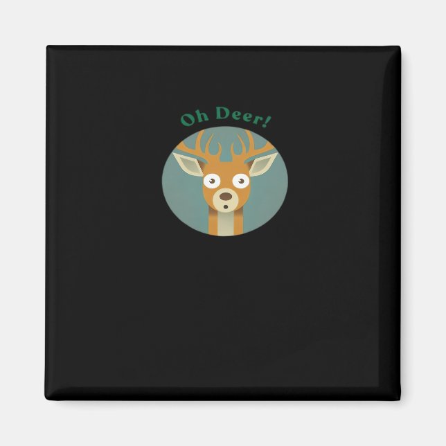 Imán Estilo creativo Oh Deer  (Frente)