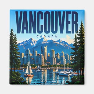 Imán 🏔 Estilo de ciudad costera moderna de Vancouver �