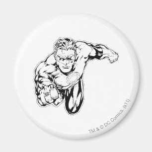 Imán Estilo de cómic - Anillo delante, negro y blanco