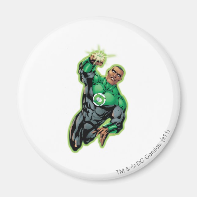 Imán Estilo de cómic - Volando hacia arriba (Frente)