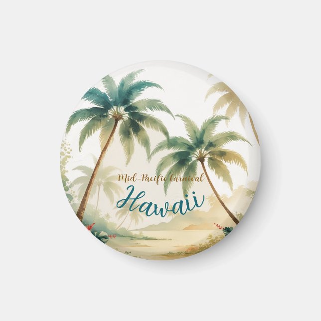 Imán Estilo de época Hawai Viajes Honolulu (Frente)