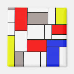 Imán Estilo de Mondrian
