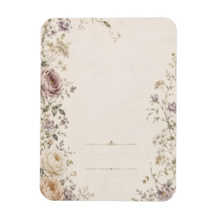 Imán Estilo de papelería para boda de jardín vintage