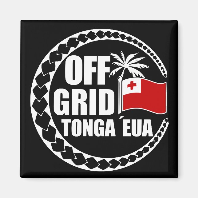 Imán Estilo de vida fuera de la red Tonga Eua (Frente)