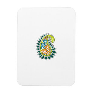Imán Estilo decorativo, verde azul oscuro, wattle