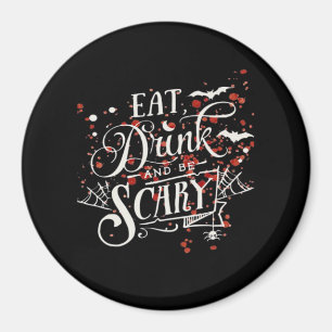 Imán Estilo gráfico estético espeluznante de Halloween