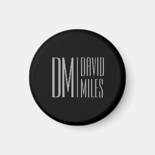 Imán Estilo minimalista y moderno Logotipo de iniciales