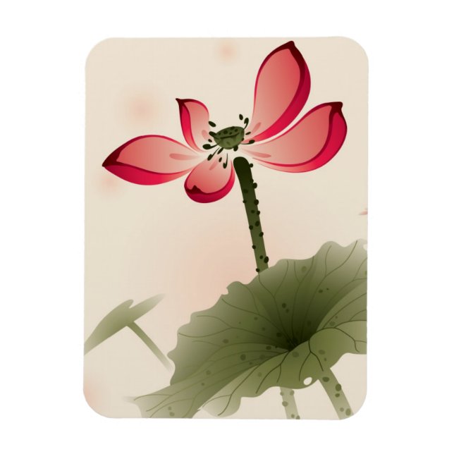 Imán Estilo oriental Lotus (Vertical)