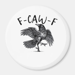 Imán Estilo Retro Clásico Cuervo F Caw F