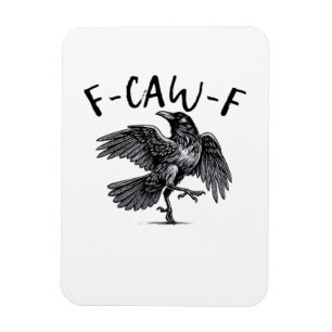 Imán Estilo Retro Clásico Cuervo F Caw F