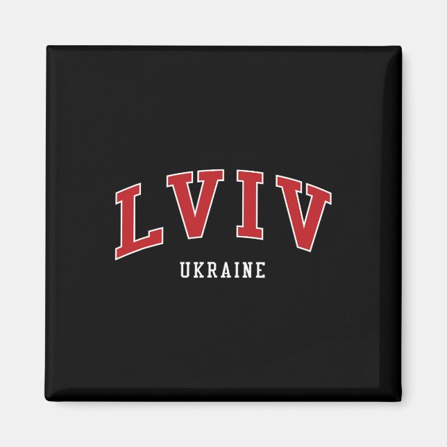 Imán Estilo universitario de Lviv Ucrania (Frente)