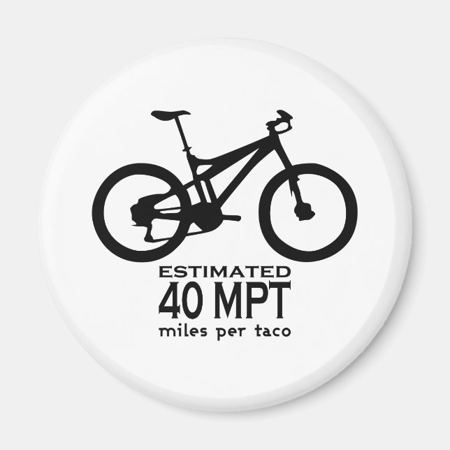 Imán Estimación de 40 Millas Por Taco (Frente)
