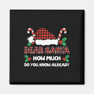 Imán Estimado Papá Noel Cuánto Sabes Ya De Navidades