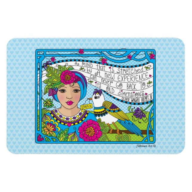 Imán Estira Tu Mente_Imán Flexible 6"x4" (Horizontal)