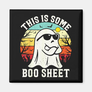 Imán Esto Es Algo De Fantasma De Hoja Boo Retro Hallowe