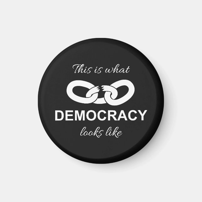 Imán Esto es lo que parece la democracia (Frente)