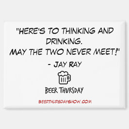 Imán "Esto es para pensar y beber" Magnet