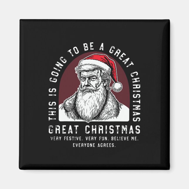 Imán Esto Va A Ser Un Gran Navidad Trump (Frente)