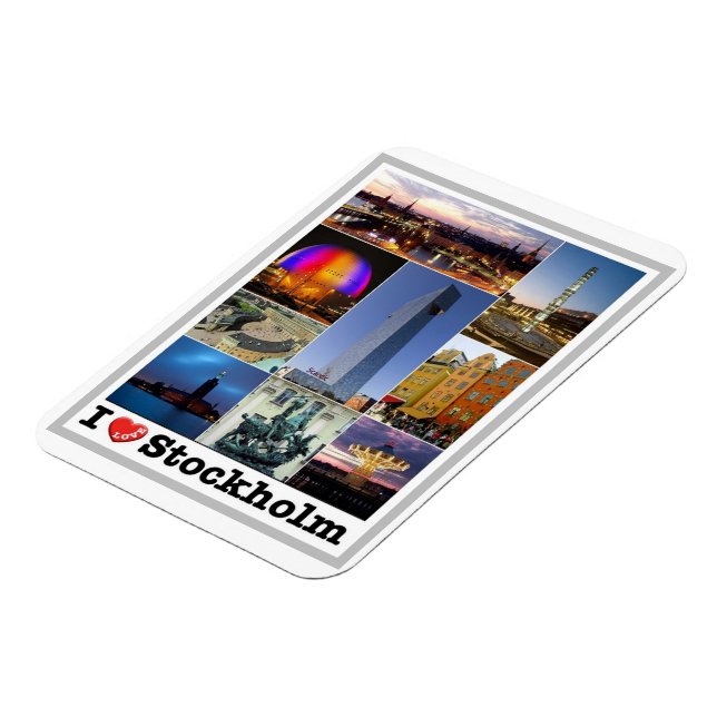 Imán Estocolmo - Suecia - Amo - Magnet (Lado Izquierdo)