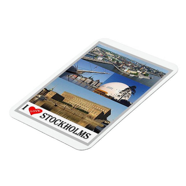 Imán Estocolmo - Suecia - Amo - Magnet (Lado Izquierdo)