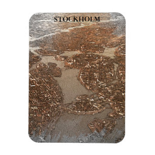 Imán Estocolmo Suecia City View Sky