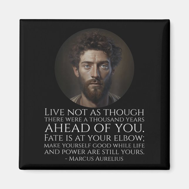 Imán Estoicismo Marcus Aurelius - Filosofía romana esto (Frente)