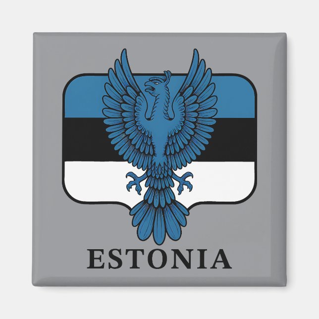 Imán Estonia del norte de Europa (Frente)