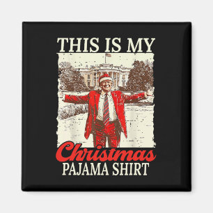 Imán Estos son mis Navidades Navidades de pijamas, Sant