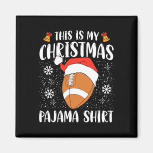 Imán Estos son mis Navidades Pajama Football Xmas Sport