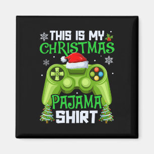 Imán Estos son mis Navidades Pajama Video Game Gamers B
