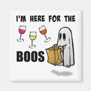 Imán Estoy aquí para el fantasma divertido de Hallowee
