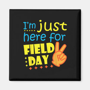 Imán Estoy aquí por el día de campo feliz último día de