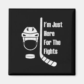 Imán Estoy Aquí Solo Por Las Luchas Divertido Hockey (3