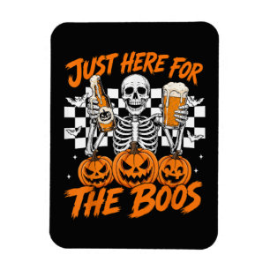 Imán Estoy Aquí Solo por los Boos Esqueleto de Hallowee