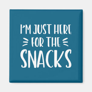 Imán Estoy Aquí Solo Por Los Snacks Dicho Divertido Niñ