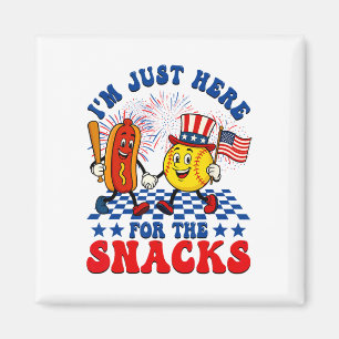 Imán Estoy Aquí Solo Por Los Snacks Suave Hotdog 4 De 