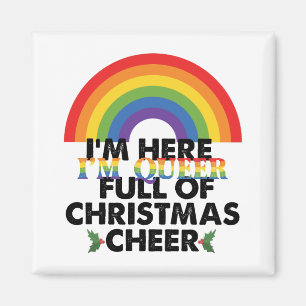 Imán Estoy aquí, soy queer y estoy lleno de alegría nav