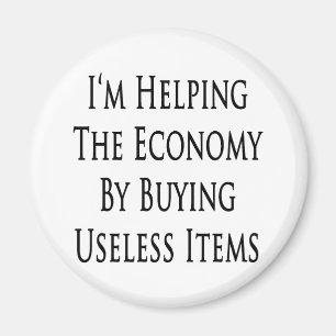Imán Estoy ayudando a la economía comprando artículos
