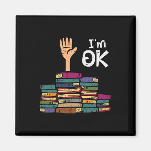 Imán Estoy Bien Divertido Leer Libro Lectura Biblioteca