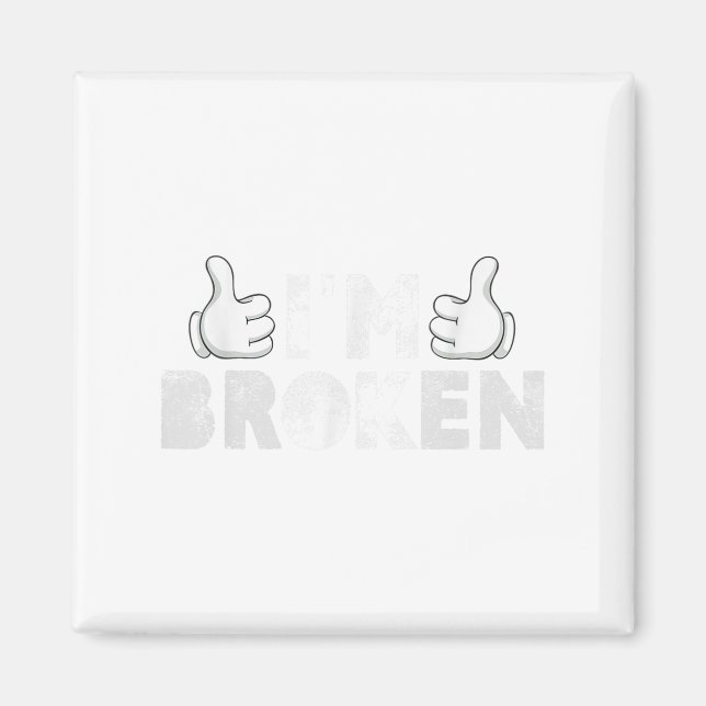 Imán Estoy bien, estoy en salud mental para la prevenci (Frente)