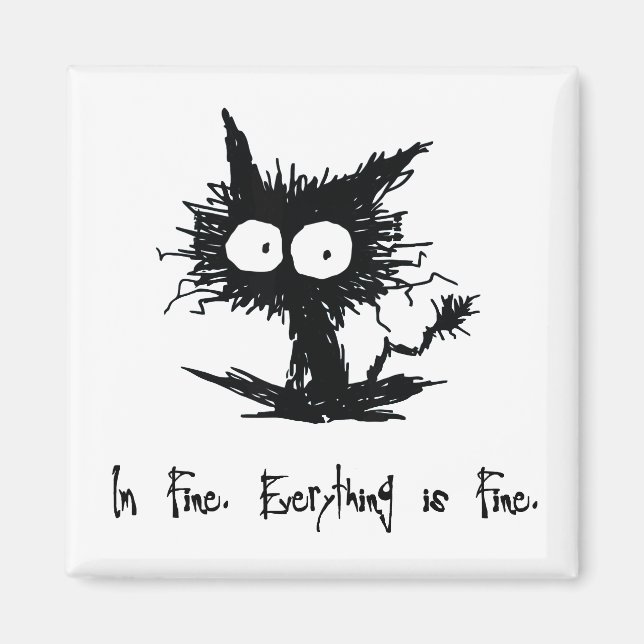 Imán "Estoy bien, todo está bien"   Magnet (Frente)