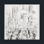 Imán Estoy casado<br><div class="desc">Estoy casado,  ilustracion de 'David Copperfield' por Charles Dickens | por Hablot Knight Browne | Ubicación del arte: Colección privada | Artista inglés | Número de colección de imágenes: XJF396008</div>