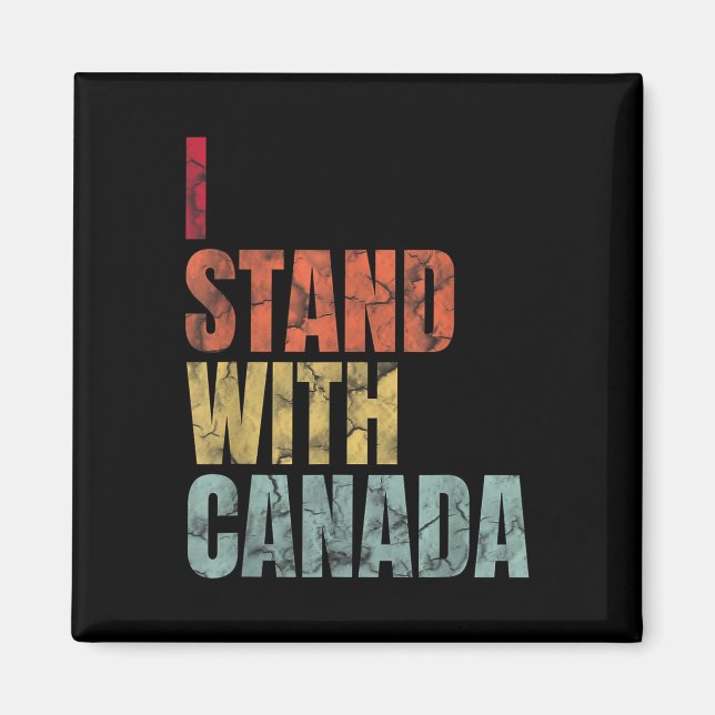 Imán Estoy con Canadá retro vintage (Frente)